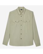 Chemise kaki-gris