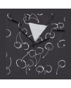 Chemise manches courtes avec imprimé cerise noir