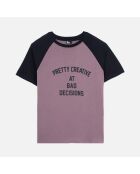 T-shirt à sérigraphie brun