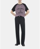 T-shirt à sérigraphie brun