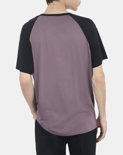 T-shirt à sérigraphie brun