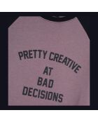 T-shirt à sérigraphie brun