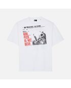 T-shirt à sérigraphie écru