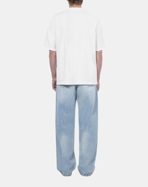 T-shirt à sérigraphie écru