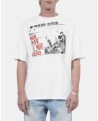 T-shirt à sérigraphie écru