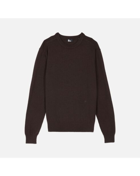 Pull en laine marron