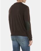 Pull en laine marron