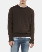 Pull en laine marron