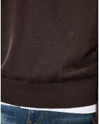 Pull en laine marron