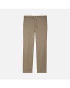 Pantalon de costume en laine marron clair