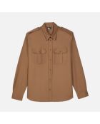 Chemise marron classique