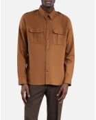 Chemise marron classique