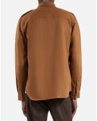 Chemise marron classique