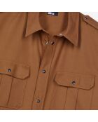 Chemise marron classique