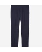 Pantalon de costume Prince de Galles en laine marine