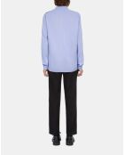 Chemise chevron bleu clair