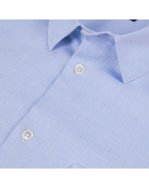 Chemise chevron bleu clair