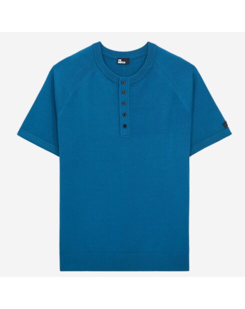 T-shirt Homme bleu en maille