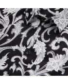 Chemise fleurie noire et blanche
