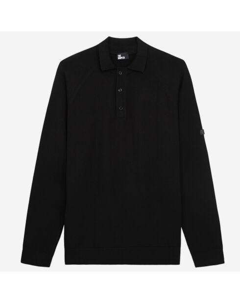 Polo en maille noir