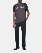 T-shirt avec sérigraphie noir