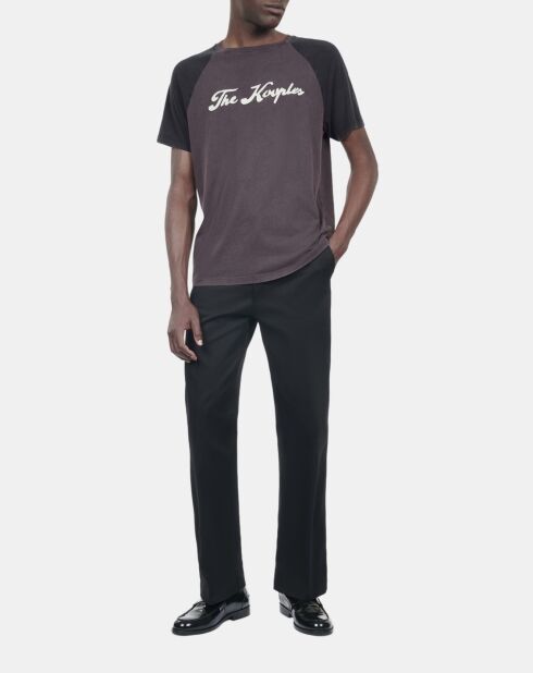 T-shirt avec sérigraphie noir