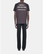 T-shirt avec sérigraphie noir