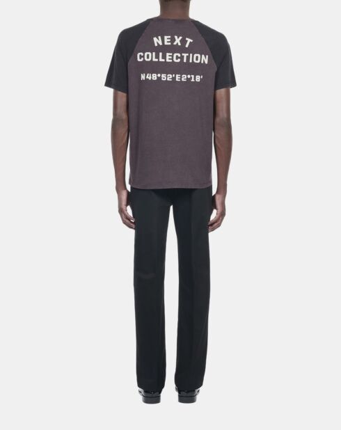 T-shirt avec sérigraphie noir