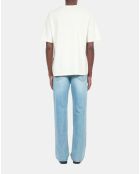 T-shirt avec sérigraphie blanc