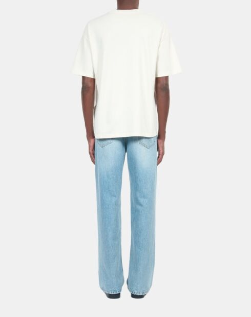 T-shirt avec sérigraphie blanc