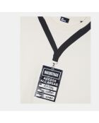 T-shirt avec sérigraphie blanc