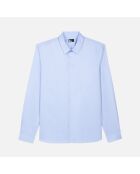 Chemise formelle à rayures chevron bleues