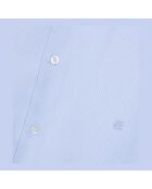 Chemise formelle à rayures chevron bleues