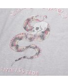 T-shirt avec sérigraphie gris clair