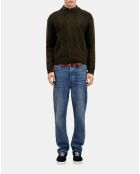 Pull en cachemire vert foncé