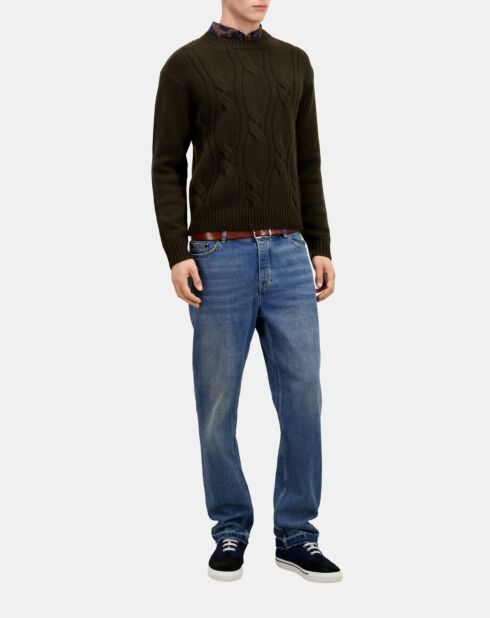 Pull en cachemire vert foncé