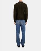 Pull en cachemire vert foncé