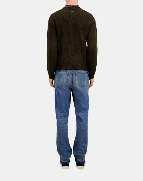 Pull en cachemire vert foncé