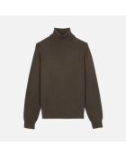 Pull en cachemire kaki