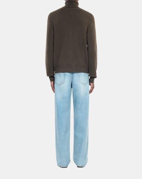 Pull en cachemire kaki