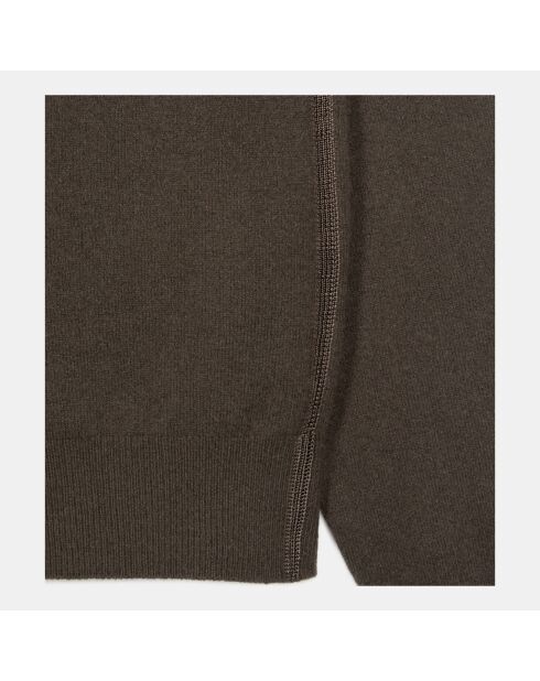 Pull en cachemire kaki