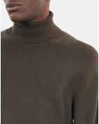 Pull en cachemire kaki