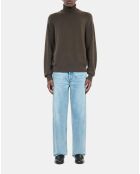 Pull en cachemire kaki