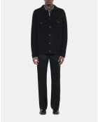 Cardigan en laine noire