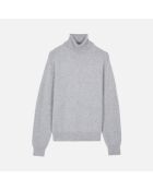 Pull en cachemire gris