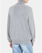 Pull en cachemire gris
