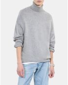 Pull en cachemire gris