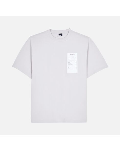 T-shirt avec sérigraphie gris