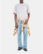 T-shirt avec sérigraphie gris