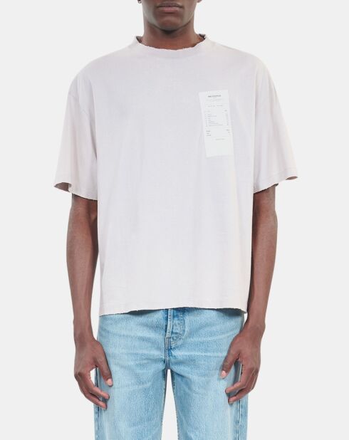 T-shirt avec sérigraphie gris